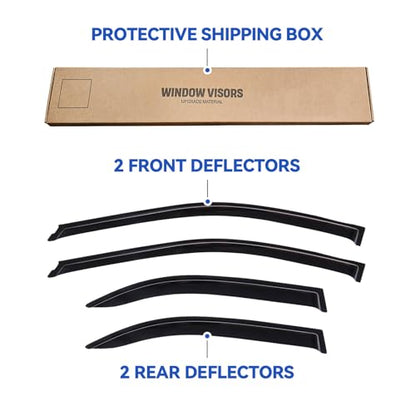 Window Visors Rain Guards for 2002