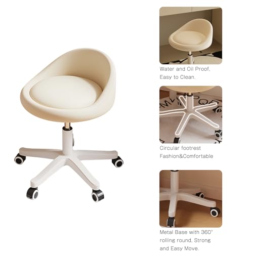 Rolling Stool Low Backrest