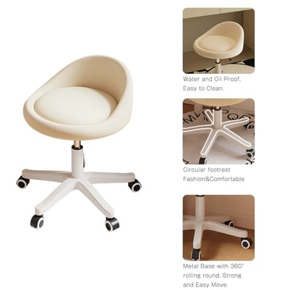 Rolling Stool Low Backrest