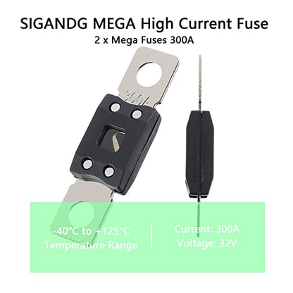 300A MEGA High Current Fuse (2 Count)