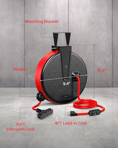 Retractable Extension Cord Reel