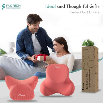 Car Lumbar Support Pillow and Neck Headrest Pillow for Office Chair