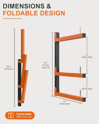 Lumber Storage Rack Wall (6 Count)