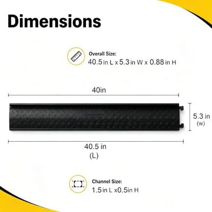 2 Pack 40.5" Cable Ramp 1