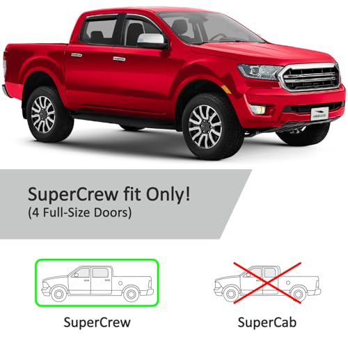 in Channel Extra Durable Rain Guards for Trucks Ford Ranger 2019
