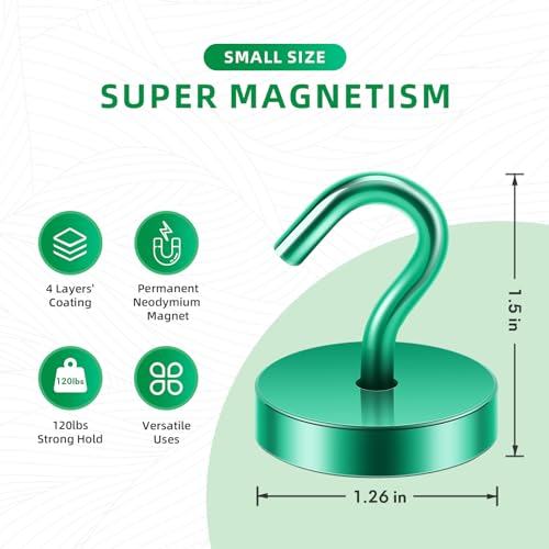 Magnetic Hooks Steel Tube Design for Cruise (10 Count)