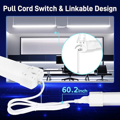 4FT LED Shop Light Linkable (4 Count)
