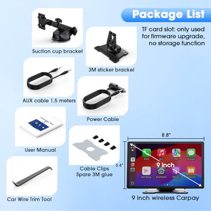 9" Carplay Screen for Car