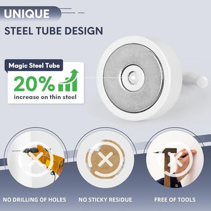 Magnetic Hooks Steel Tube Design for Cruise (10 Count)