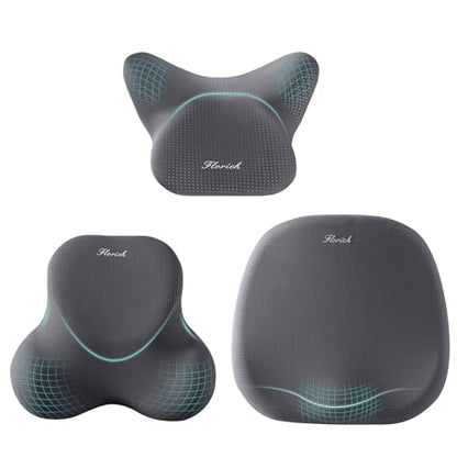 Car Seat Cushion and Lumbar Support Pillow for Office Chair Car