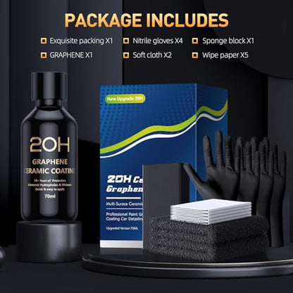 20H Advanced Graphene Ceramic Coating for Cars (3.7 Fl Oz)