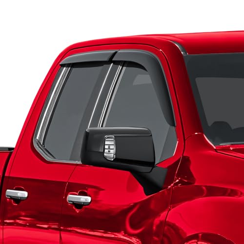 Tape on Extra Durable Rain Guards for Trucks Chevrolet