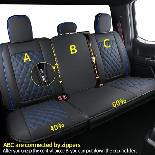 F150 Faux Leather Seat Covers Fit for 2015 (4 Count)