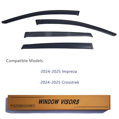 Window Visors Rain Guards Fits 2024 (4 Count)
