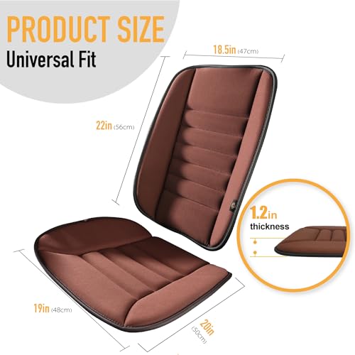 Car Seat Cushion with Back Support Pillow (2 Count)
