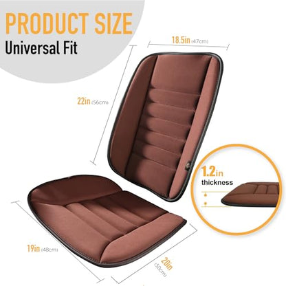 Car Seat Cushion with Back Support Pillow (2 Count)