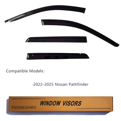 Window Visors Rain Guard Compatible with 2022 (4 Count)