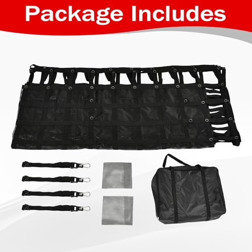 120" x 144" Truck Bed Cargo Net with 1500LBS Capacity