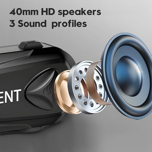 Q4 Motorcycle Bluetooth Communication System Headset Intercom (2 Count)