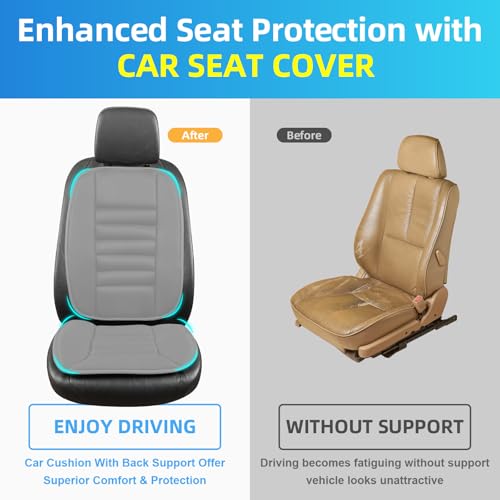 Car Seat Cushion with Back Support Pillow