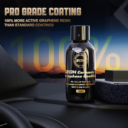 20H Professional Graphene Ceramic Coating for Cars (3.7 Fl Oz)