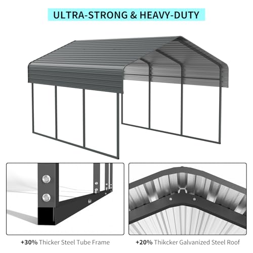 10x15 FT Metal Carport