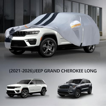 Multi Layer Car Cover Custom Fit for Jeep grand Cherokee long