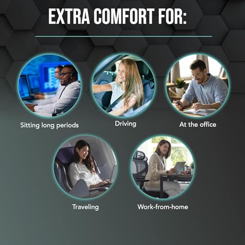 Memory Foam Lumbar Support Pillow for Office Chair