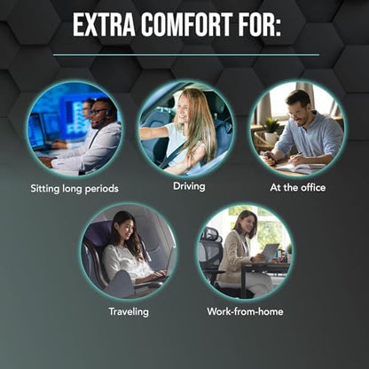 Memory Foam Lumbar Support Pillow for Office Chair
