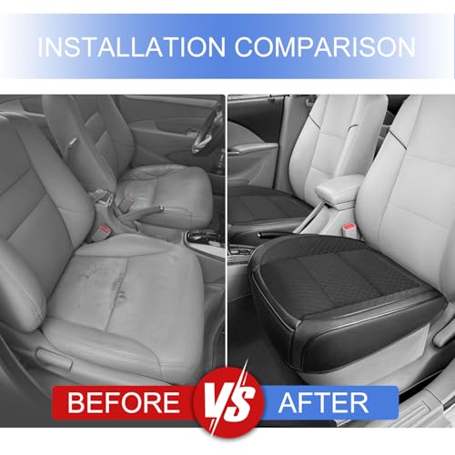 2 Pack Black Ventilated Cooling Mesh Bottom Car Seat Covers (2 Count)
