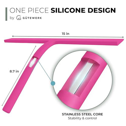 Silicone Shower Squeegee with 3