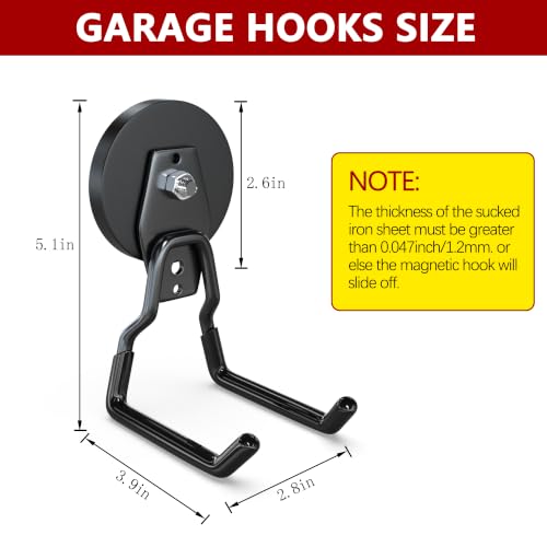 Heavy Duty Magnetic Hooks (2 Count)