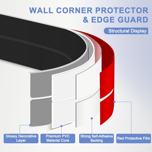 Wall Corner Protector Moulding Trim Peel and Stick