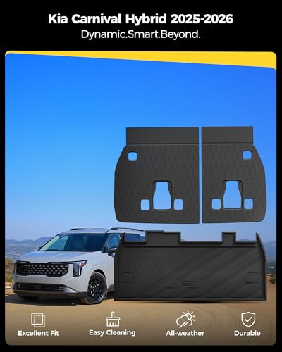 Cargo Liner & Backrest Mats for Kia Carnival Hybrid & Gas 2025
