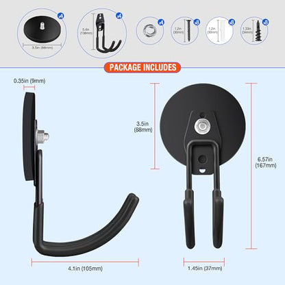 4Pack Large Strong Magnetic Hooks For Hanging Heavy Duty (4 Count)