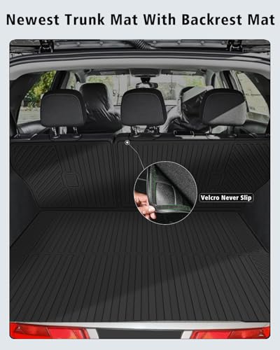 Floor Mats & Cargo Mat with Backrest Mat for Hyundai Tucson 2022 (3 Count)