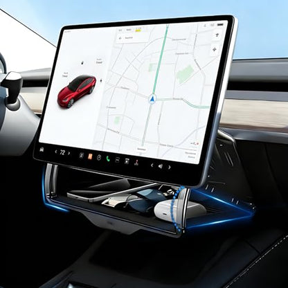 Under Screen Storage Box Designed for Tesla Model Y 2019~2024