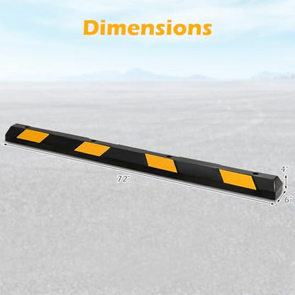 72 Inch Rubber Parking Curb