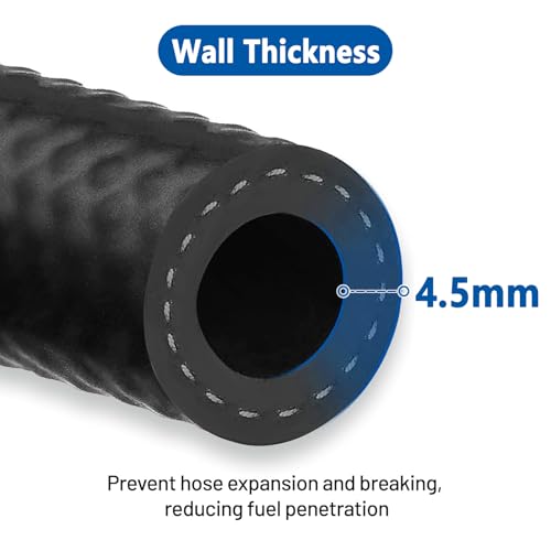 Rubber Fuel Hose Line Push Lock 3 (10 Foot)