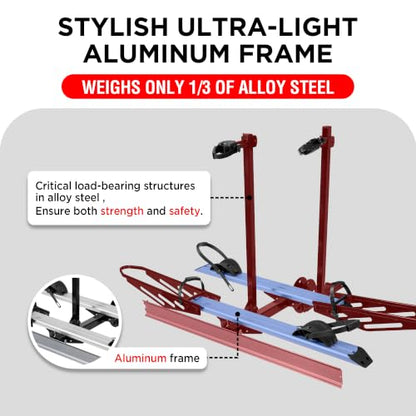 Young Hitch Mount Ebike Rack for Car (2 Count)