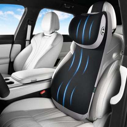 Upgraded Car Seat Lumbar Support Pillow and Adjustable Headrest One