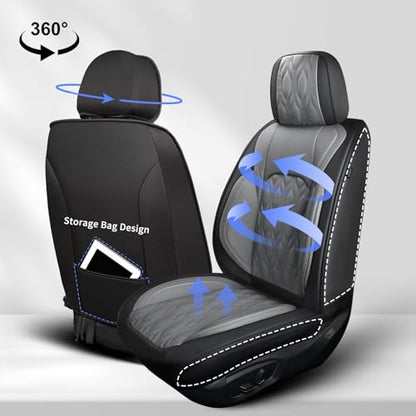Front Waterproof Leather Seat Covers for Subaru Forester 2007