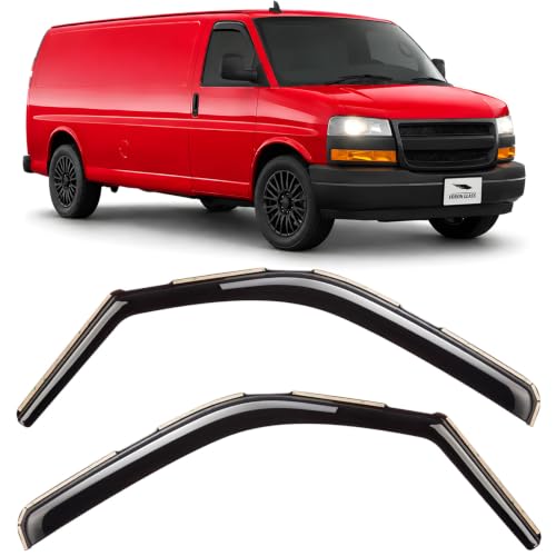 in Channel Extra Durable Rain Guards for GMC Savana 2500