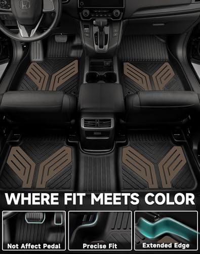 Premium Color TPE Floor Mats Custom Fit for Honda CR