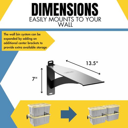 Wall Mounted Tote Rack Storage System