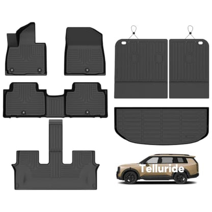 Floor Mats & Seatback Cargo Liner for 2027 Kia Telluride Gas Only