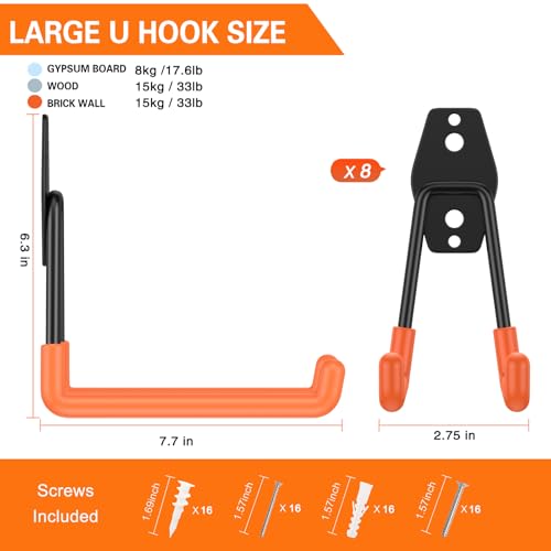 Garage Hooks Heavy Duty