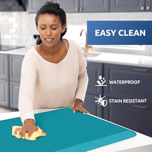 Kitchen Mat Cushioned Anti Fatigue Rug 20"x32" Water Resistant Non Slip Standing and Comfort Desk
