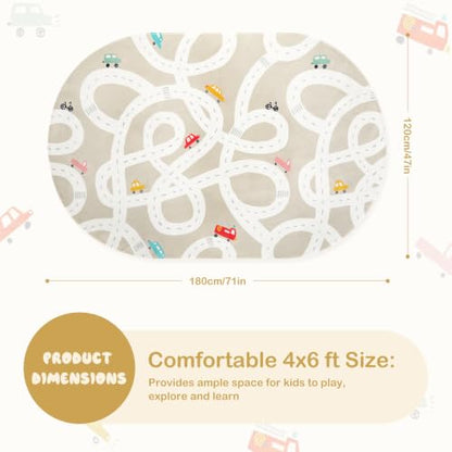 Large Kids Rug for Playroom