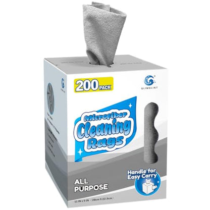 Microfiber Cleaning Cloth 200 Pack (200 Count)